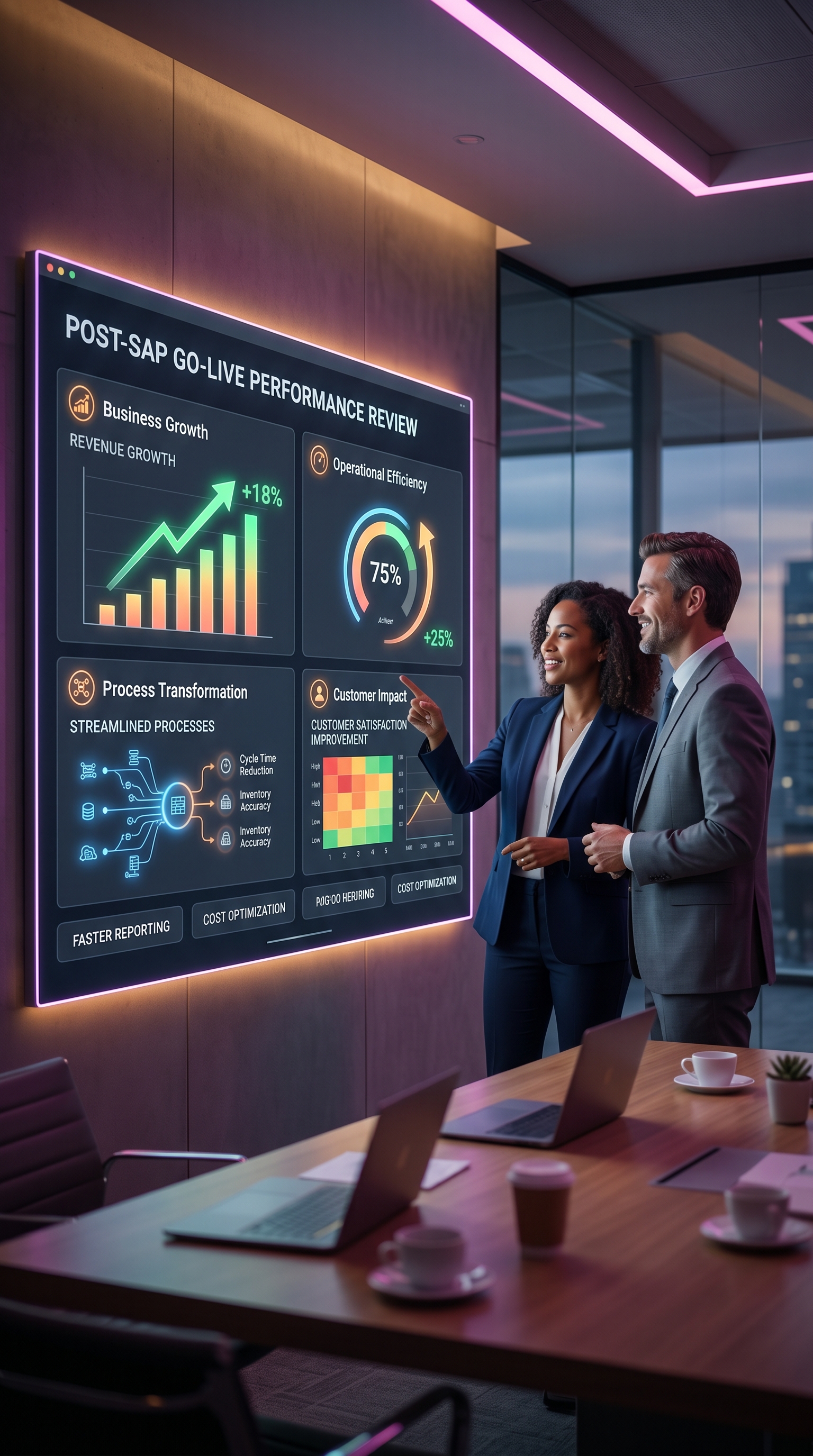 SAP digital core transformation business outcomes